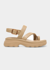 Vince Santa Cruz Toe Ring Strappy Sandals In Dune