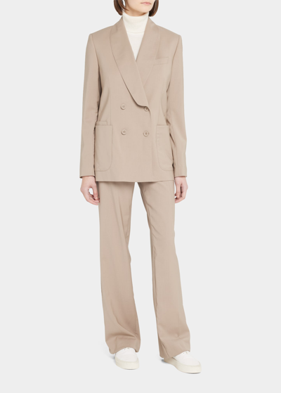 Officine Generale Johanne Patch Pocket Jacket In Latte