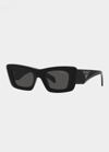 Prada 50mm Square Sunglasses In Black