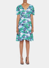 MARNI FLORAL PATTERNED SHORT DRESS