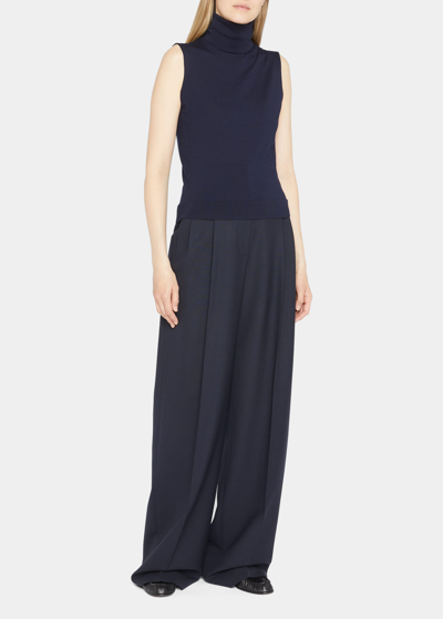 The Row Piita Top In Dark Navy