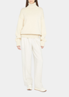 The Row Ludo Merino Wool-blend Sweater In Light Beige
