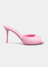 Christian Louboutin Me Dolly 100 Patent Leather Mules In Gummy