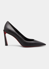 CHRISTIAN LOUBOUTIN CONDORA LEATHER RED SOLE PUMPS