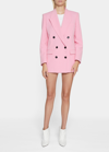 Isabel Marant Double-breasted Nevim Blazer With Peak Lapel 40 Italian Size In Pink
