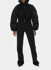Helmut Lang Hybrid Bomber Jacket In Blk
