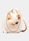 ULLA JOHNSON LEE STONE LEATHER POUCH BUCKET BAG
