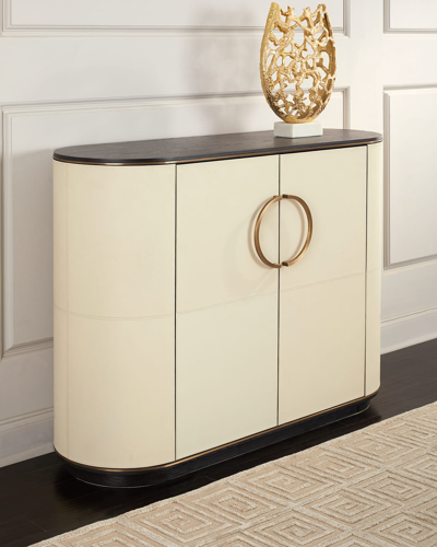 Arteriors Lanette Leather Cabinet