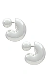 Jenny Bird Tome Medium Hoops In Silver