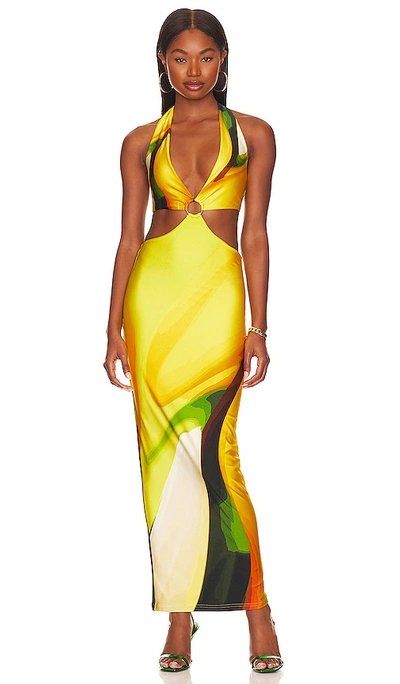 Farai London X Revolve Gaia Long Dress In Lemon Drop | ModeSens