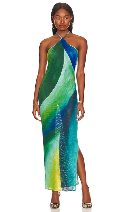 Farai London X Revolve Saira Dress In Emerald Ocean | ModeSens
