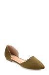 Journee Collection Jezlin D'orsay Flat In Green