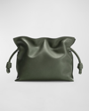 Loewe Flamenco Mini Napa Drawstring Clutch Bag In Khaki