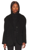Anine Bing Quinn Single-breasted Blazer In Black