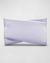 Christian Louboutin Loubitwist Small Patent Clutch Bag In Skylight
