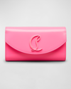 Christian Louboutin Loubi54 Leather Wallet On Chain In Fluo Pink