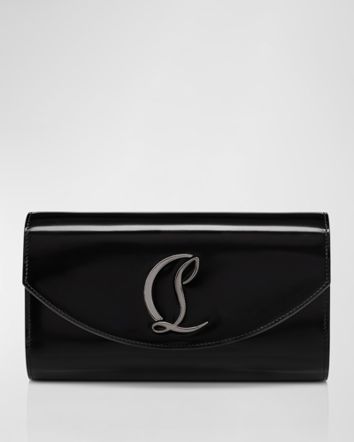 Christian Louboutin Loubi54 Leather Wallet On Chain In Black/gun Metal