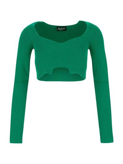 ACCO STUDIOS OLIVIA GREEN TOP,OLIVIAVERDE