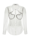 Vivetta Rhinestone Shirt In White
