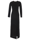 MARCO RAMBALDI BLACK DRESS WITH EMBROIDERED MAXI HEART,DR525CRP010
