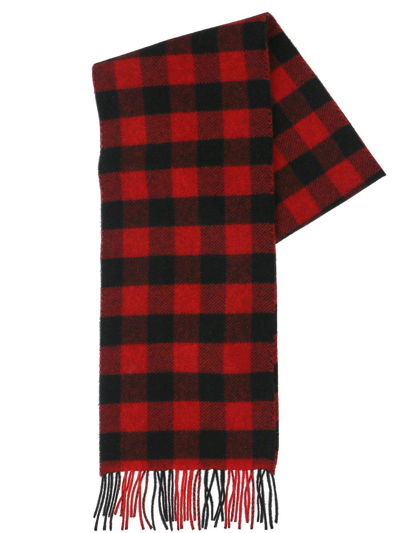 WOOLRICH BUFFALO RED SCARF,CFWOAC0184MRUT32375321