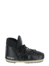 Moon Boot Logo Printed Round Toe Boots In Black