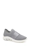 Johnston & Murphy Activate Water Resistant Slip-on Sneaker In Gray Knit