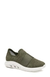 Johnston & Murphy Activate Water Resistant Slip-on Sneaker In Olive Knit