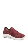 Johnston & Murphy Activate Water Resistant Slip-on Sneaker In Red Knit/ Magenta Nylon