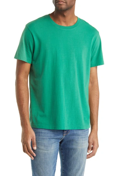 Frame Short-sleeve Logo Cotton T-shirt In Dress Green