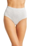 Meundies Feelfree High Waist Briefs In Heather Grey