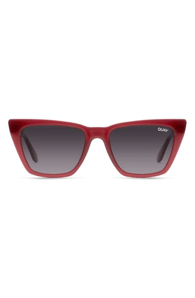 QUAY CALL THE SHOTS 41MM POLARIZED CAT EYE SUNGLASSES 