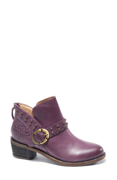 Halsa Footwear Melania Bootie In Dark Purple