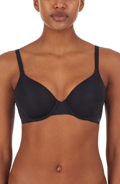 Dkny Smooth Essentials Underwire T-shirt Bra In Black
