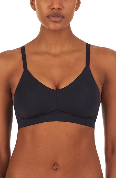 Dkny Smooth Essentials Wire-free Bralette In Black