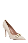 Linea Paolo Pandora Pointed Toe Pump In Beige