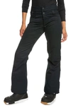 Roxy Diversion Insulated Water Repellent Snow Pants In True Black