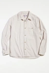 Urban Outfitters Uo Big Corduroy Work Shirt In Light Grey