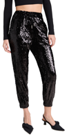 English Factory Sequin Joggers In Black