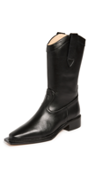 SOULIERS MARTINEZ 30MM ALAMEDA LEATHER BOOTS