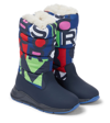 MARC JACOBS PRINTED LEATHER SNOW BOOTS