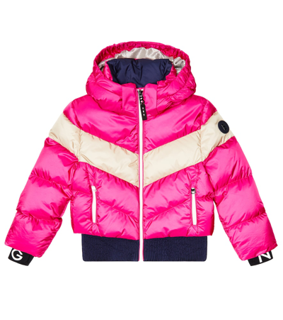 Bogner Kids' Kira Down-filled Jacket In Pink Beige