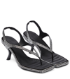 GIA BORGHINI GIA/RHW ROSIE 13 EMBELLISHED LEATHER THONG SANDALS