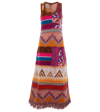 Etro Artisan Patchwork Sleeveless Knit Maxi Dress In Multicolor
