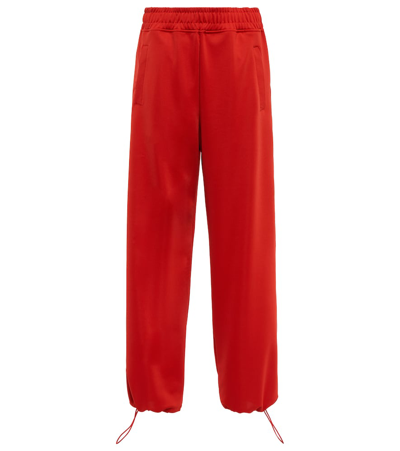 Jw Anderson Drawstring-cuff Track Trousers In Red