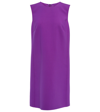 Oscar De La Renta Wool-blend Minidress In Hyacinth