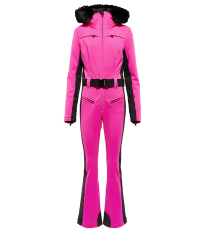 Goldbergh Pink Parry Down Filled Ski Suit In Pony Pink