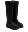 GIA BORGHINI GIA 19 FABRIC KNEE-HIGH BOOTS