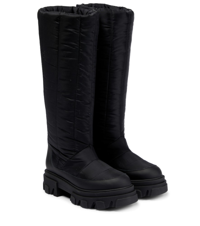 Gia Borghini Gia 19 Fabric Knee-high Boots In Black