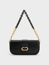 CHARLES & KEITH CHARLES & KEITH - DAKI BELTED CURVED BAG
